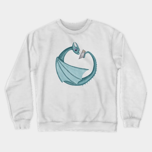 Book Dragon Crewneck Sweatshirt by FalyourPal